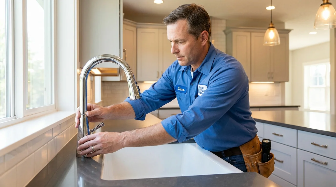 Kitchen faucet installation by Johns Plumbing LLC in Nettleton